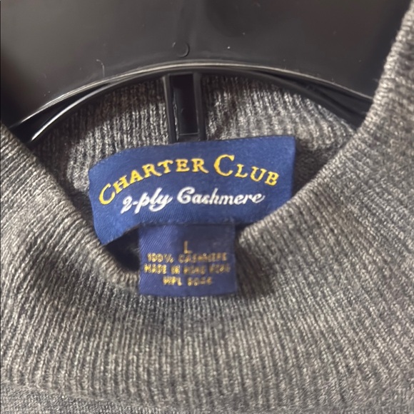 Charter Club Gray Turtleneck Sweater Smooth Knit - Picture 6 of 10